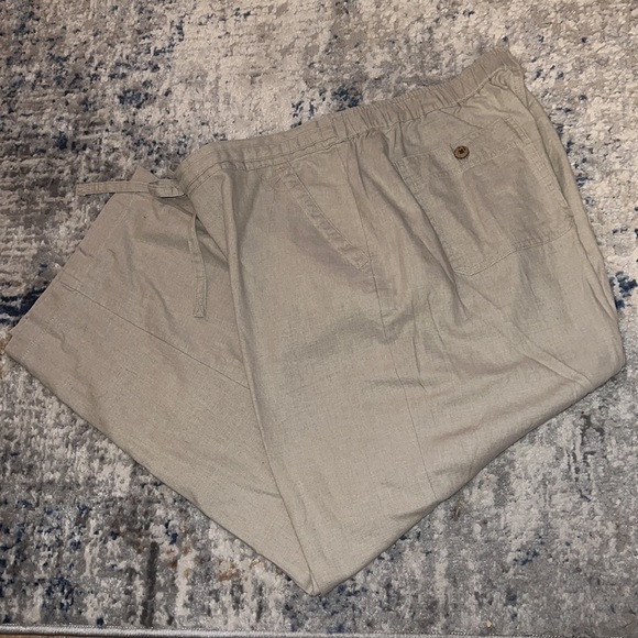 Cubavera Linen blend drawstring / elastic waist casual men’s pants Sz XL 40-42 - Picture 1 of 10